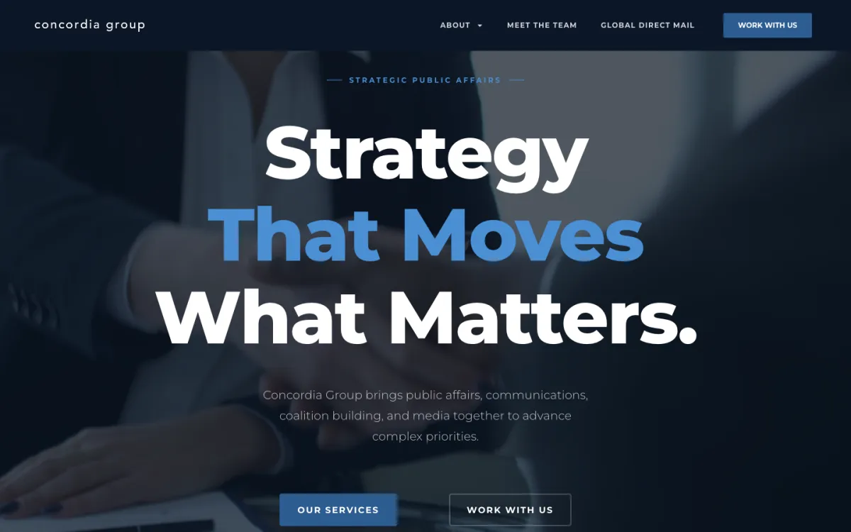 Concordia Group homepage, captured September 28, 2026