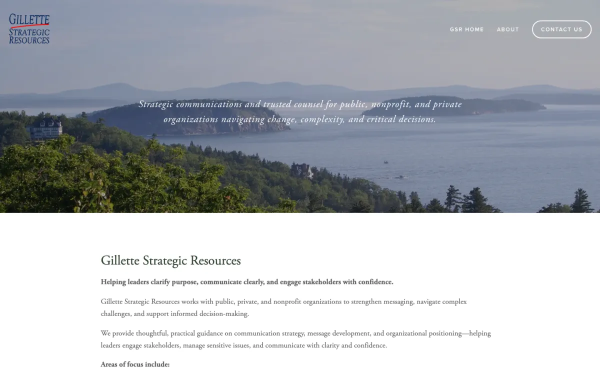 Gillette Strategic Resources homepage, captured September 28, 2026